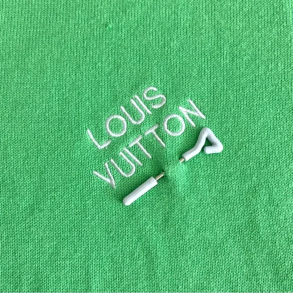 Louis Vuitton Japan Sweater Top Green Made in Italy Size M - Picture 2 of 10